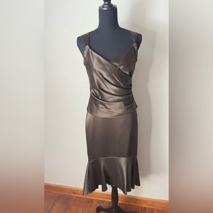 DAVID'S BRIDAL Women's Size 4Chocolate Brown 2-Piece